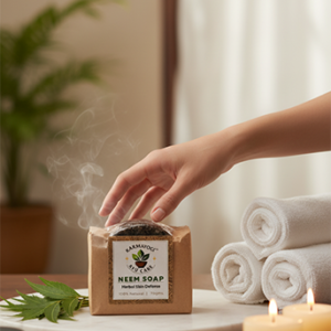 Karmayogi Ayu Care Neem Soap – 100% Natural Herbal Defense