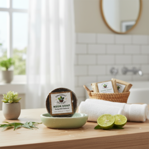 Karmayogi Ayu Care Neem Soap – 100% Natural Herbal Defense