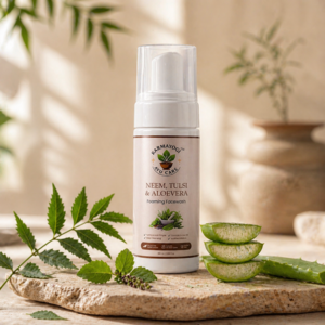 Karmayogi Ayu Care: Neem, Tulsi & Aloevera Foaming Facewash
